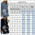 thumbnail image 3 of Gvmfive Women's Solid Dandelion Print Long Sleeve T-shirt Round Neck Casual Loose Tops, 3 of 3