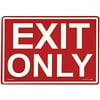 Jessup Glow In The Dark Exit Signs - peel and stick eg sign yellow/bl; red background