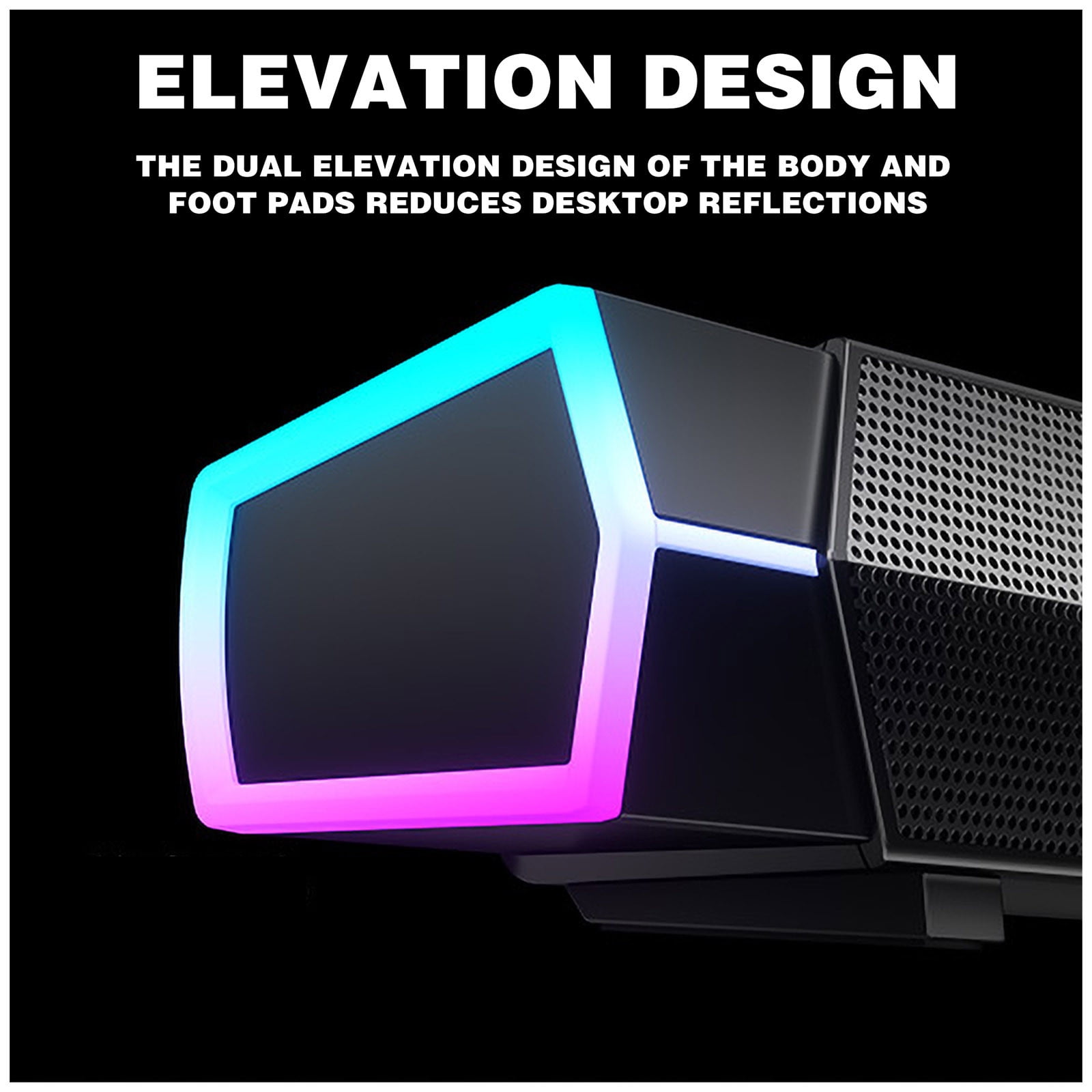 SPOORYYO RGB Surround Sound Bluetooth Speaker with Soundbar, Dual Speakers, Subwoofer, and Cinema-Level Audio Experience