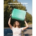 thumbnail image 4 of 3 Piece Luggage Sets 20"/24"/28" ABS+PC Lightweight Hardshell Suitcase with Spinner Wheels and TSA Lock,Green, 4 of 11