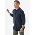 thumbnail image 2 of KingSize Men's Big & Tall Longer-Length Long Sleeve Shrink-Less Cotton Polo, 2 of 3