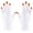 White，1Pcs, variant on 2 Pairs UV Gloves for Nail Lamp, UV Fingerless Protection Glove for Manicures Protect Hands from Nail Lamp,Black