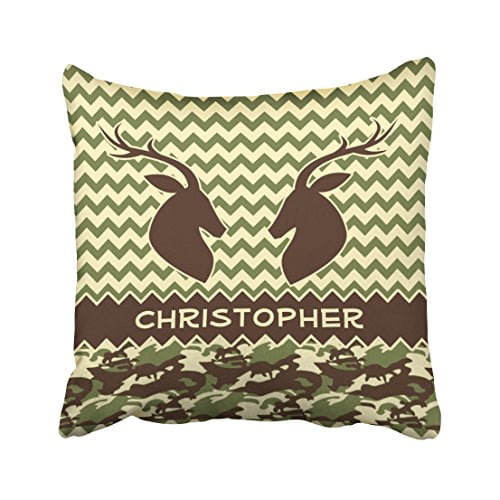 Winhome Fahion Vintage Simple Chevron Deer Camouflage Personalize Decorative Polyester 18 X 18 Inch Square Throw Pillow Covers With Hidden Zipper Home Sofa Cushion Decorative Pillowcases Walmart Com Walmart Com