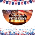 thumbnail image 6 of 250 Year American Anniversary Flag,USA Fan Flag,35.4"x70.8" Patriotic Bunting Flags Half Fan for Wall,Front Door,Porch,Fence Outdoor Memorial Day Independence Day 4th of July Decorations, 6 of 8