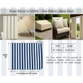thumbnail image 6 of Soimoi 56 Inch Wide Waterproof Taffeta Fabric By 3 Yard | Blue Stripe Print | Outdoor Use for Furniture Covers, Umbrellas, Patio Decor & More, 6 of 7