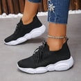 thumbnail image 3 of longantii Running Shoes For Women Arch Support Walking Tennis Shoes Slip On Memory Foam Lightweight Breathable Non Slip Athletic Sneakers Black, 3 of 5