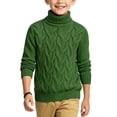thumbnail image 4 of KyCheLot Pullover Sweaters for Boys Girls Solid Color Long Sleeve Round Neck Clothes Trendy Warm Knitted Tops, 4 of 6