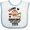 White and Blue, variant on Inktastic Monkey I Love Hanging out with My Titi Boys or Girls Baby Bib