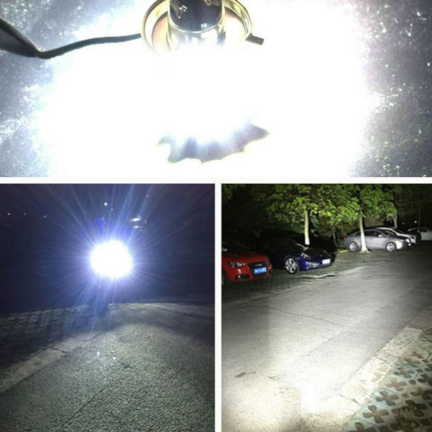 Bombillas LED para faros delanteros H4, universales, CC 12 V, 18 W, LED COB, lámpara para faros delanteros de motocicleta