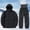 Black, variant on HUITKMM Windproof Insulated Snowsuit Set for Men and Women with Thermal Ski Jacket and Pants for Winter Snowboarding