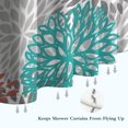 thumbnail image 6 of Orange Floral and Petal Pattern Shower Curtain 36"x72" ,Bathroom Decorative Shower Curtains Set with 12 Hooks,Modern Waterproof Washable Shower Curtain, 6 of 6