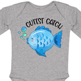thumbnail image 4 of Inktastic Cutest Catch Cute Blue Fish Boys or Girls Long Sleeve Baby Bodysuit, 4 of 5