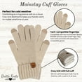 thumbnail image 2 of Britt's Knits Warm Knitted Gloves With Tech-Compatible Fingertips - Oat (Women's), 2 of 6