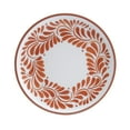 thumbnail image 4 of INFUSE 12 Piece Lebrillo Pattern Melamine Dinnerware Set for Outdoor Dinner Salad Plates Bowls, Orange, 4 of 9