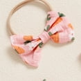thumbnail image 5 of Okbabeha Baby Girls Rompers Easter Clothes Carrot Print Fly Sleeve Infant Bodysuits Jumpsuits with Headband, 5 of 7