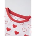 thumbnail image 4 of Rdhnmea Family Matching Valentine's Day Pajama Set Heart Print Long Sleeve Shirt Tops and Pants Valentines Sleepwear Holiday Pjs Outfits, 4 of 9
