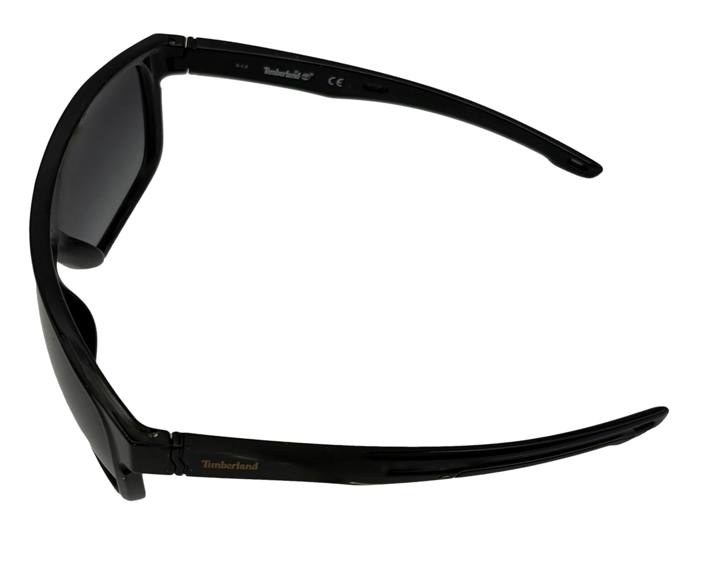 Timberland Sunglass Mens Black Plastic Rectangle Shield, Gradient Lens TB7192 1B