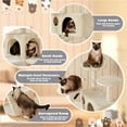 thumbnail image 4 of Yaheetech 54"H Cat Tree Tower with 3 Scratching Posts, Beige, 4 of 7