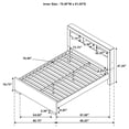 thumbnail image 7 of Jessica Eastern King LED Storage Bookcase Bed Cappuccino, 7 of 7
