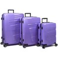 thumbnail image 1 of Dejuno 1909DJ-LAVENDER Lumos Ensemble de Bagages Rigides Extensibles à Roulettes, Lavande - 3 Pcs, 1 of 1