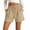 Beige, variant on Yxbdin Cotton Linen Shorts for Women Wide Leg Comfy Shorts Elastic Drawstring Waist Lightweight Summer Lounge Shorts with Pockets