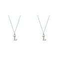 thumbnail image 1 of (Lot de 2) 2025 26 Anglais Colliers Complets pour Femmes Ensemble Collier Pendentif pour Femmes Collier Étoile Colliers en Strass A Z 26 Alphabet Initiale, 1 of 9
