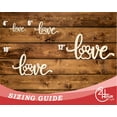 thumbnail image 3 of Unfinished Wood Paw Print Love Shape | JGrondz | DIY Craft Cutout | up to 46" DIY 18" / 1/2", 3 of 3