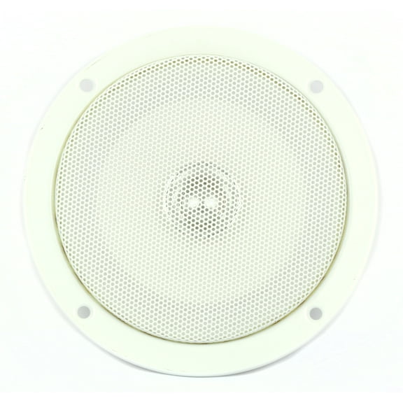 5" Dual Cone Slimline Home Theater & RV Speaker - White Thin Wall Ceiling Mount