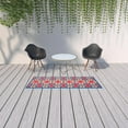 thumbnail image 6 of HomeRoots 2' X 8' Blue and Beige Oriental Stain Resistant Indoor Outdoor Area Rug, 6 of 6