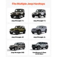 thumbnail image 3 of KFFKFF Hard Top Lift System, 220 lbs Capacity, Designed for Easy Removal and Storage, Adjustable Height for Jeep Wrangler Models YJ, TJ, JK, JL, 4XE, and Ford Bronco 4-Door & 6th Generation, 3 of 9