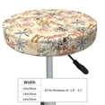 thumbnail image 7 of Picia Vintage Nautical pattern Round Stool Covers Comfy Seat Covers Stretch Removable WashableChair Slipcover Round Bar Chair Cushion Cover-14 inch, 7 of 7