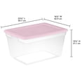 thumbnail image 2 of Sterilite Boîte de Rangement 55L, Blanc, 2 of 5