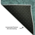 thumbnail image 3 of Addison Rugs Mayfield Washable Transitional Patchwork Teal Rectangle Rug, 2'6" x 3'10", 3 of 6