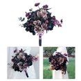 thumbnail image 2 of Stylish Hand Tied Floral Bouquets Simulation Butterfly Orchids Silk Flower Home Decor for Weddings, Birthdays and Party, 2 of 9