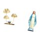 thumbnail image 5 of Estatua de figura,Estatuas de hojas y flores de metal,esculturas decorativas,Figuras decorativas para el hogar,para estante,mesa o vitrina.,Estatua católica,Colección de estatuas y figuras, 5 of 8