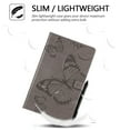 thumbnail image 4 of Dteck Folio Case For Amazon Fire HD 10 10.1" 2017 Model, Lightweight Embossed Butterfly PU Leather Flip Stand Case Cover with Card/Stlylus Holder,Gray, 4 of 4
