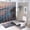 style-72, variant on 4 Pcs Shower Curtain Sets Rug Toilet Lid Cover and Non-Slip U Shape Mat Seaside Seacoast Beachy Waves Waterproof Personality Pattern Bath Curtains Blue Ocean Theme for Bathroom Decor