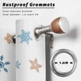 thumbnail image 2 of Outdoor Curtains for Patio Waterproof, Christmas Outdoor Privacy Panels Grommet, Xmas Gnomes Snowflakes Gingerbread Man Blackout Outside Curtains for Porch/Cabana/Pergola/Gazebo 54"x84", 1 Panel, 2 of 8