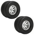 thumbnail image 2 of 2pcs Alloy Rear Wheel Hub Rims with 21mm Width Rubber Tires for 1/14 Tractor Dump Truck TrailerSilver, 2 of 8