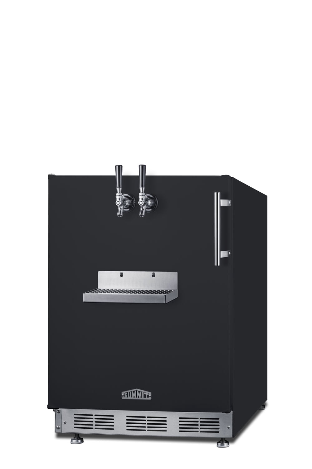 Summit Sbcfrtplhd 24" Wide 5.3 Cu. Ft. Built-In Double Tap Kegerator - Stainless Steel