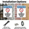 thumbnail image 3 of (2 Pack) No Smoking In Pool Area OSHA Notice Sign 18 Inch X 24 Inch Indoor / Outdoor Rust-Free Aluminum Metal Signs for Workplace, Workshop, and Construction Site, Made in the USA, 3 of 8