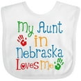 thumbnail image 3 of Inktastic My Aunt in Nebraska Loves Me Boys or Girls Baby Bib, 3 of 4