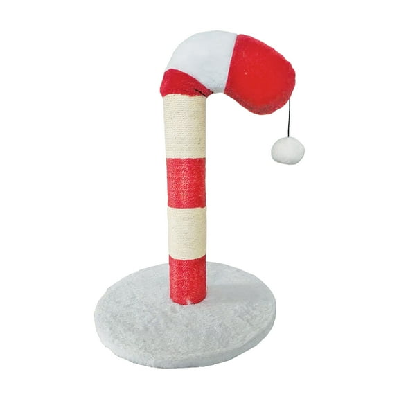 Candy Cane Holiday 20 Inch Cat Scratching Post