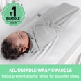thumbnail image 2 of Baby Swaddle SwaddleMe de Ingenuity Monogram para bebés de 0 a 3 meses, paquete de 3, 2 of 9