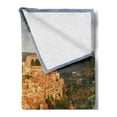 thumbnail image 2 of Sicily Soft Flannel Fleece Throw Blanket, Scenic View of Village Ragusa Ibla at Sunset Unique Old Architecture, Cozy Plush for Indoor and Outdoor Use, 50" x 70", Multicolor, by Ambesonne, 2 of 5