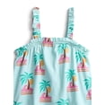 thumbnail image 2 of Wonder Nation Toddler Girls Ribbed Tank Top and Shorts 2-Piece Set, Sizes 12M–5T, 2 of 3