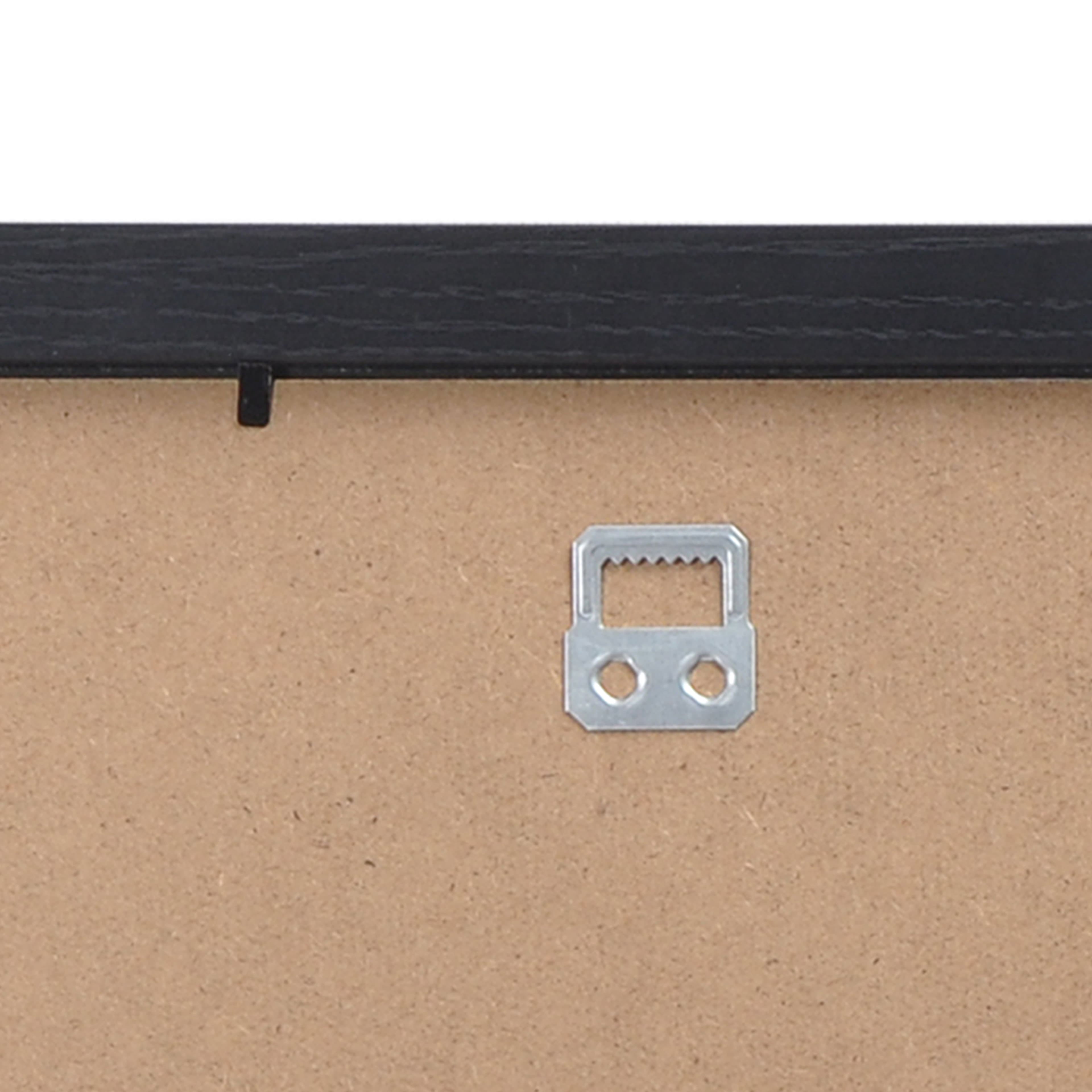 Studio Decor 5" x 7" Black 2-Opening Belmont Picture Frame - Includes Pre-attached Hanging Hardware, Horizontal or Vertical Display - 1 Pack