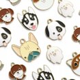 thumbnail image 2 of U8MO 35x Enamel Huskie Puppy Dog Charms Pendants for DIY Keychain Jewelry Making, 2 of 6