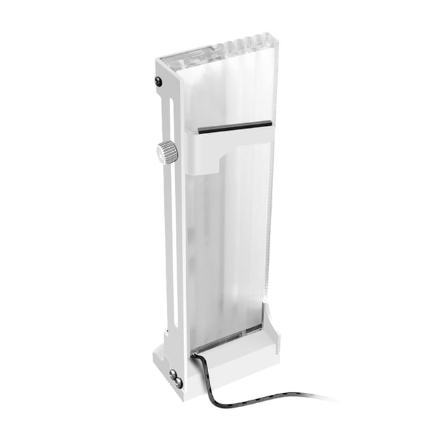 COOLMOON CM-GH2 Vertical GPU soporte de refrigeración colorido 5V A-RGB soporte gráficos de ordenador soporte de tarjeta de vídeo soporte GPU Juegos de teclado y mouse para computadora Blanco