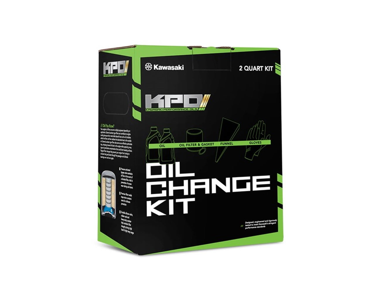 Kawasaki Oil Change Kit, Semi-Synthetic 10W-40, Mule Pro DX DXT